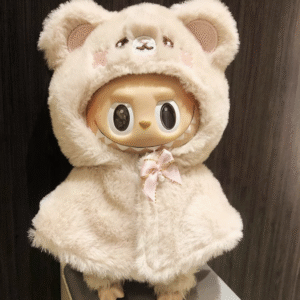 #3Labubu Snowy Snuggle Plush - Popmart Kawaii Animal Series (Removable Bow & Glow Ears)<span> - </span>3