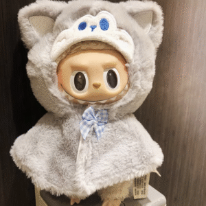 #3Labubu Snowy Snuggle Plush - Popmart Kawaii Animal Series (Removable Bow & Glow Ears)<span> - </span>5