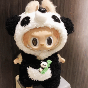 #3Labubu Panda Harmony Plush - Popmart Eco-Friendly Collectible (Glow-in-the-Dark Eyes Edition)<span> - </span>2