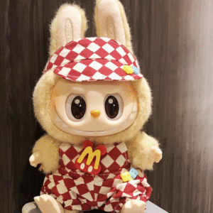 #6 Sit-down Party labubu pendant clothes Macaron Labbu vinyl doll blind box Accessories Baby Pants set<span> - </span>4