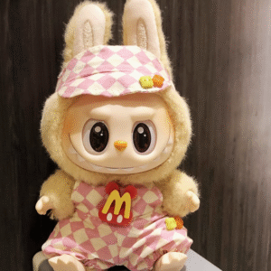 #6 Sit-down Party labubu pendant clothes Macaron Labbu vinyl doll blind box Accessories Baby Pants set<span> - </span>2