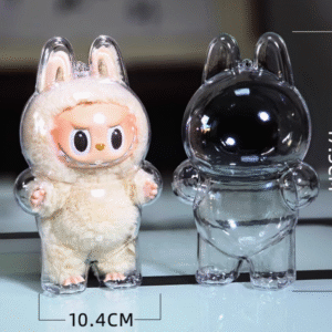 labubu fully transparent acrylic protective shell cotton doll walking bag pendant<span> - </span>2