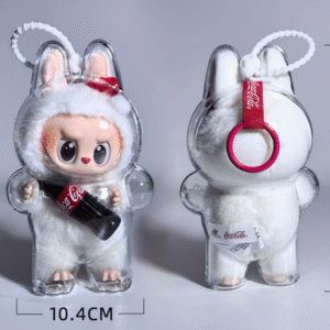 labubu fully transparent acrylic protective shell cotton doll walking bag pendant<span> - </span>4