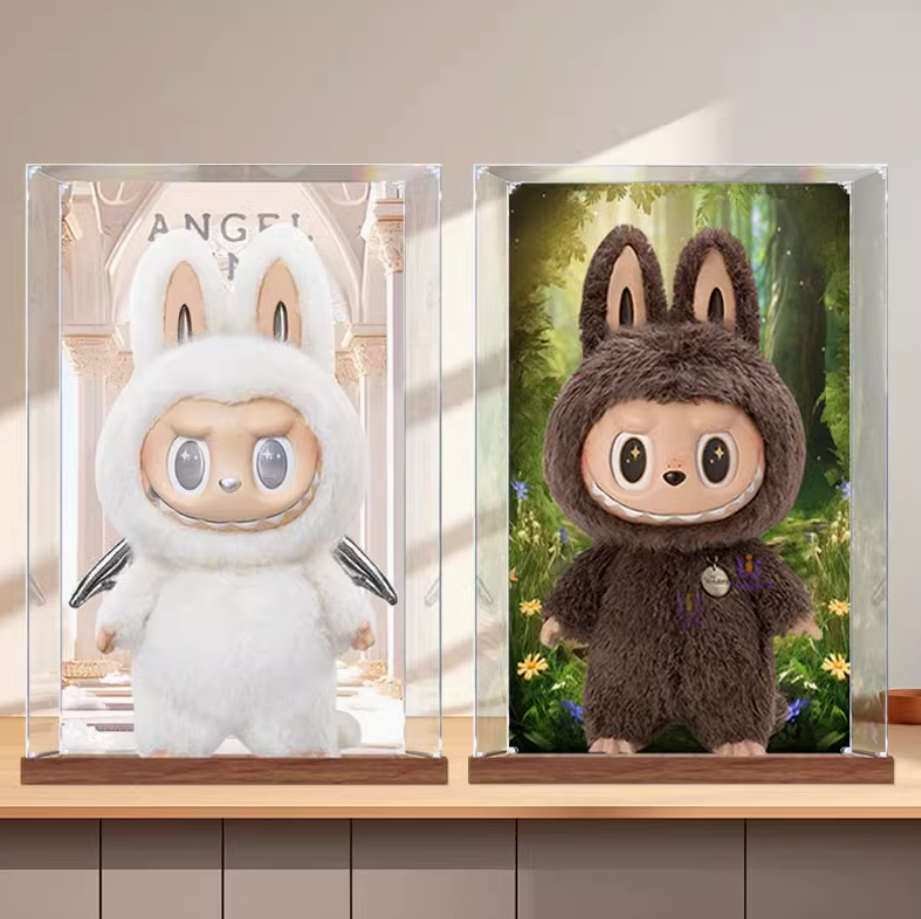 Acrylic display box suitable for bubble Mat labubu Yin sunny archangel Zimomo big head figure dust