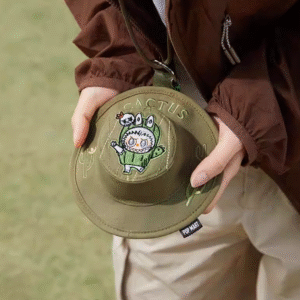 POPMART Mart LABUBU Spring Wild Home series Blind box Fisherman hat satchel bag<span> - </span>cactus