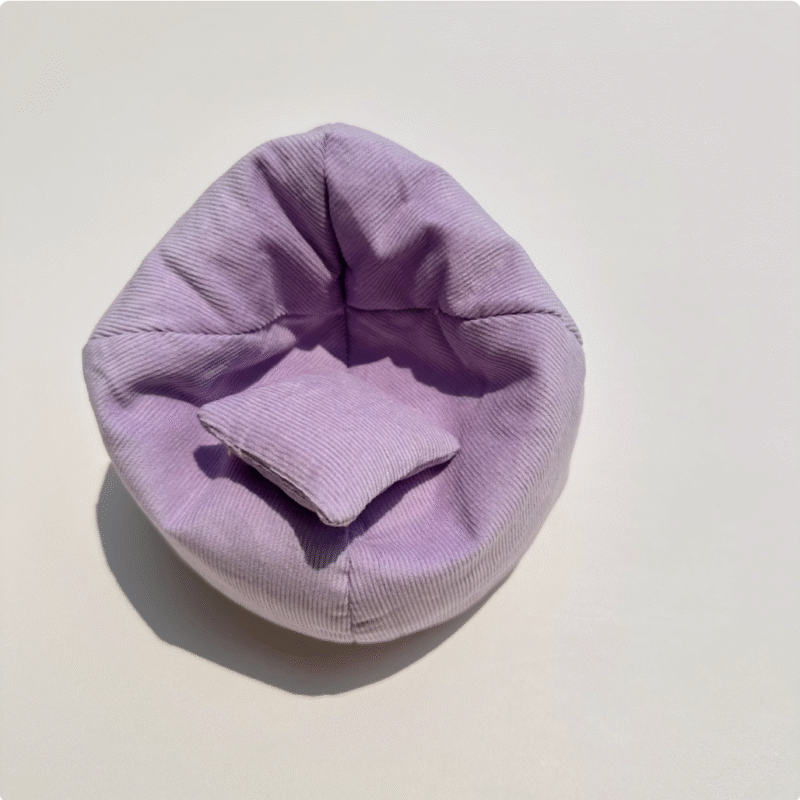 17CM LABUBU pendant doll sofa accessory for car use. Miniature miniature sofa for LABUBU doll, used as shooting prop. - Image 4